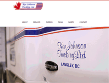 Tablet Screenshot of kjtrucking.com